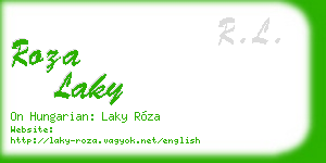 roza laky business card